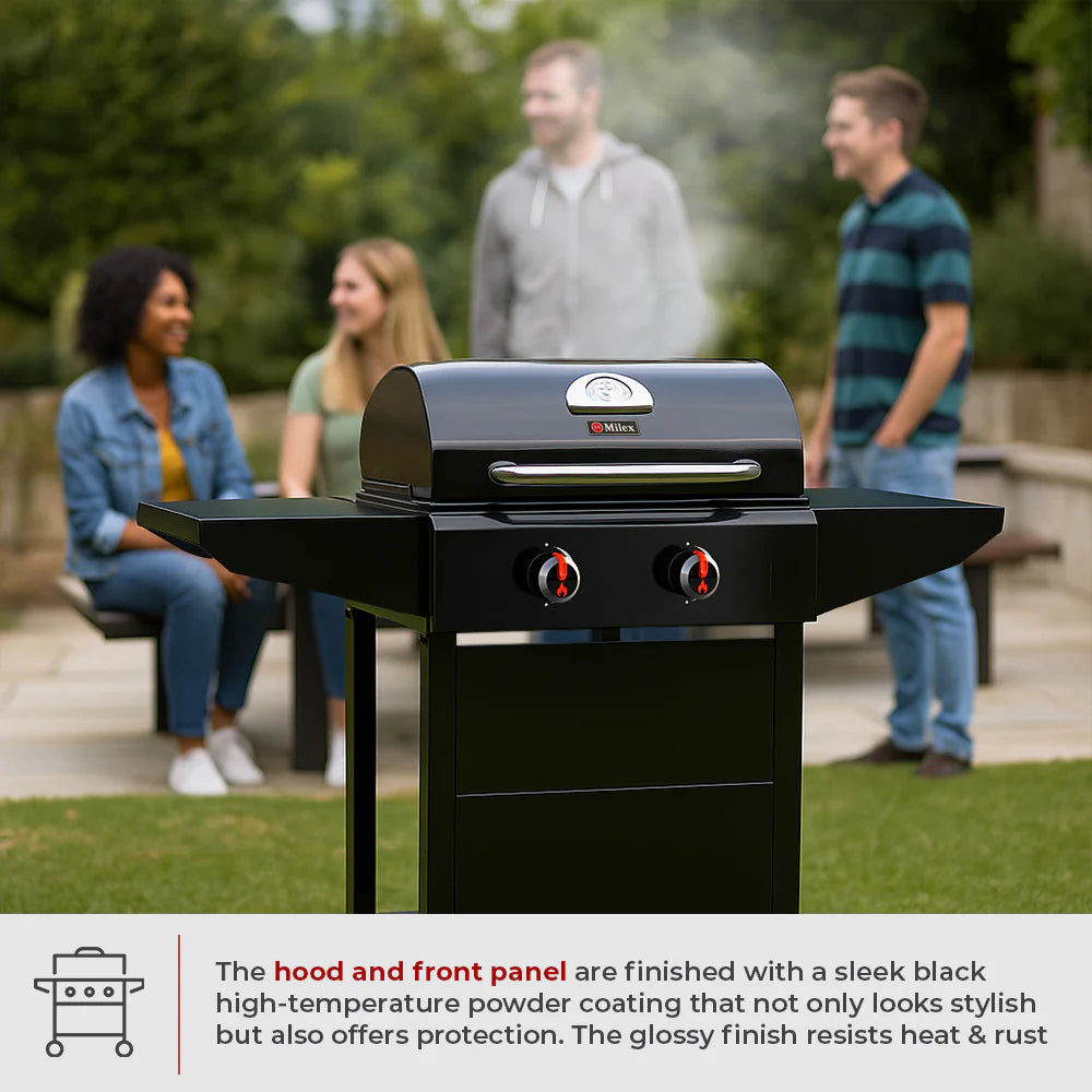 Milex 2 Burner Gas Braai