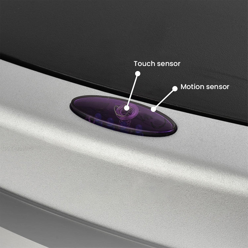 Homemax 50L Sensor Bin Silver