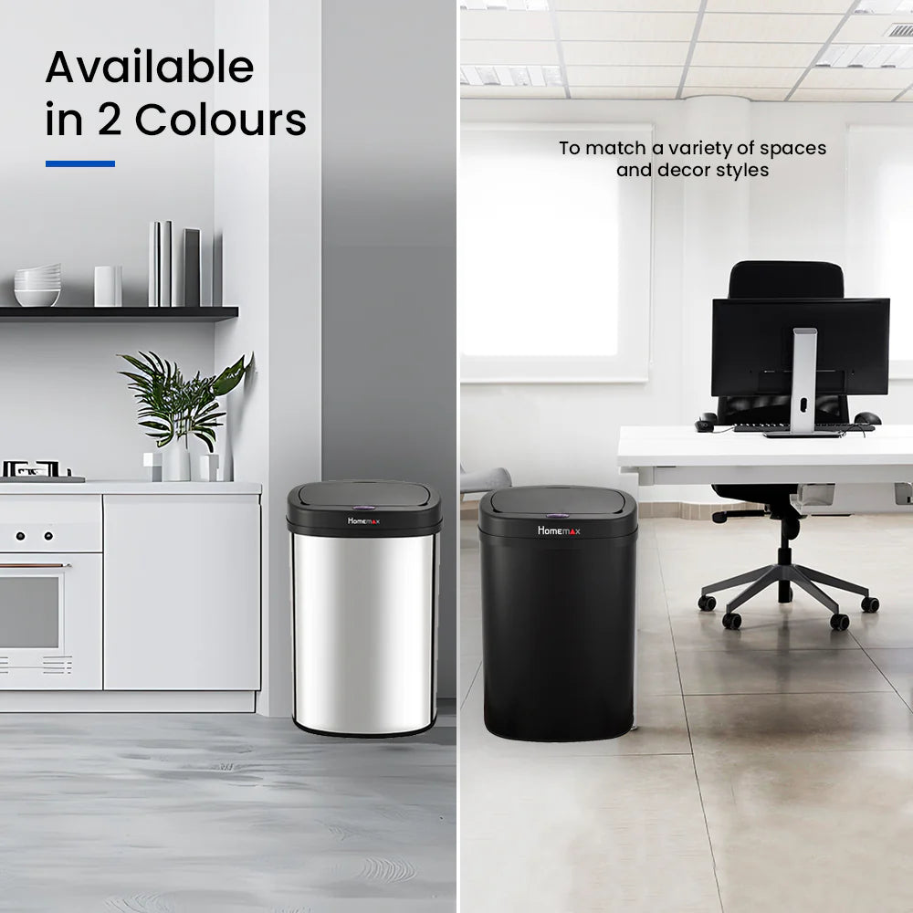 Homemax 50L Sensor Bin Silver