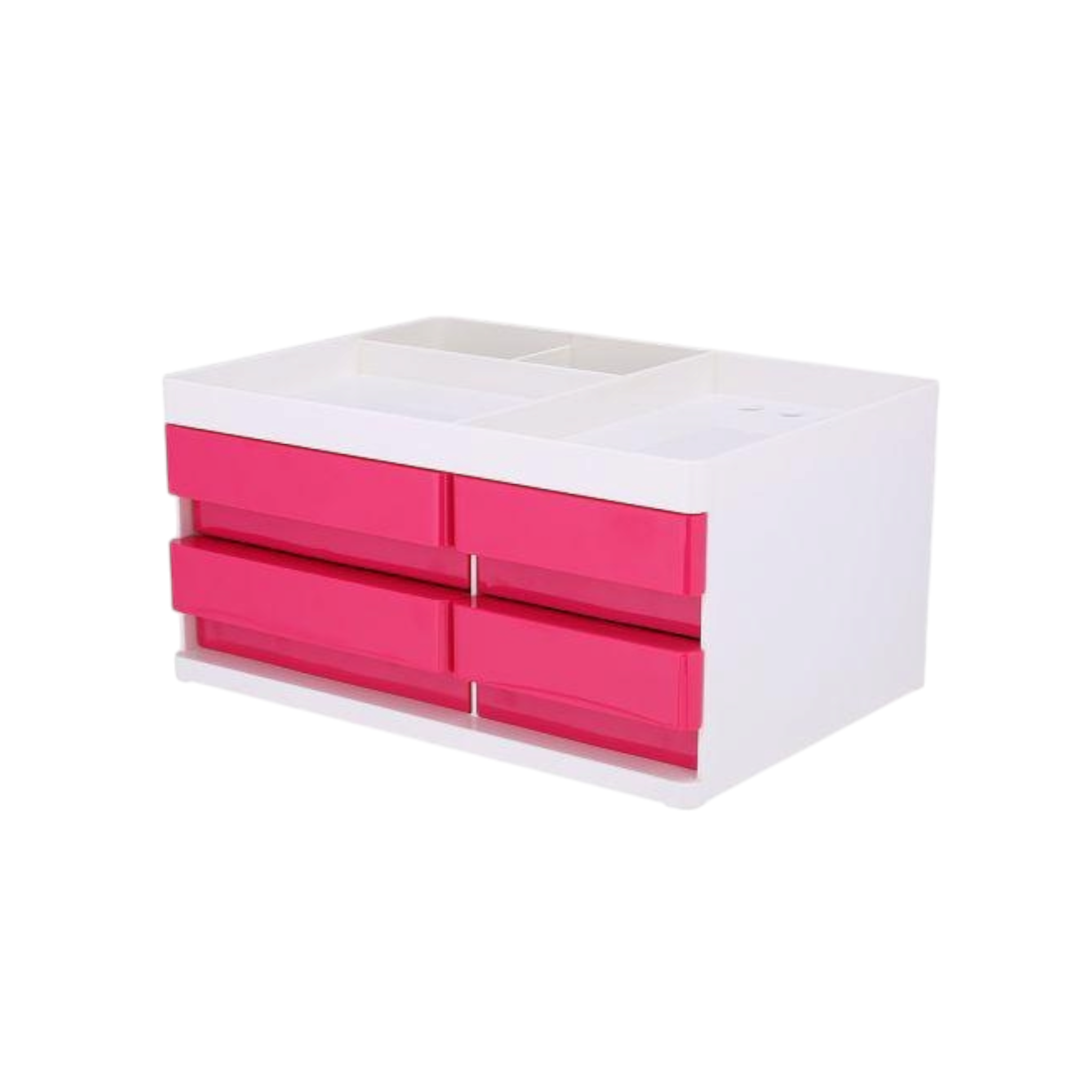 Deli Desk Organizer 4-Drawer 265x189x131mm Red
