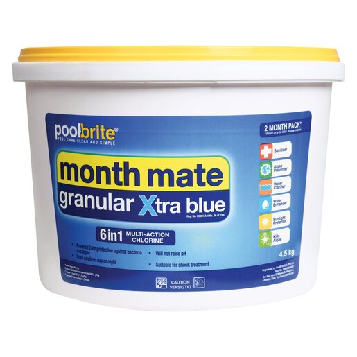 PoolBrite Month Mate Granular Xtra Blue 4.5kg